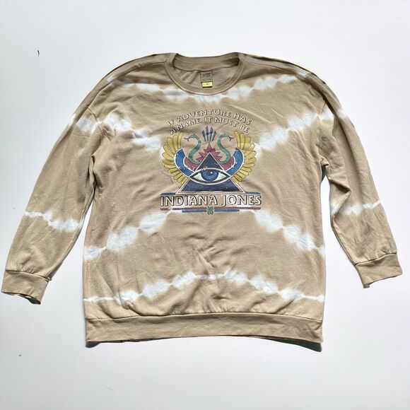 Our Universe Indiana Jones Sweatshirt Sz 4X Adventure Has A Name Tie-Dye - Picture 3 of 12